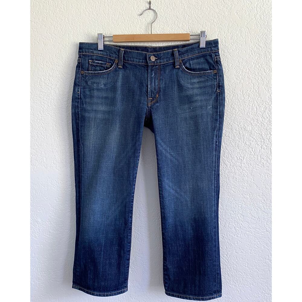 Citizens‎ of Humanity Kelly #063 Low Waist Cropped Jeans Medium Wash Denim 31